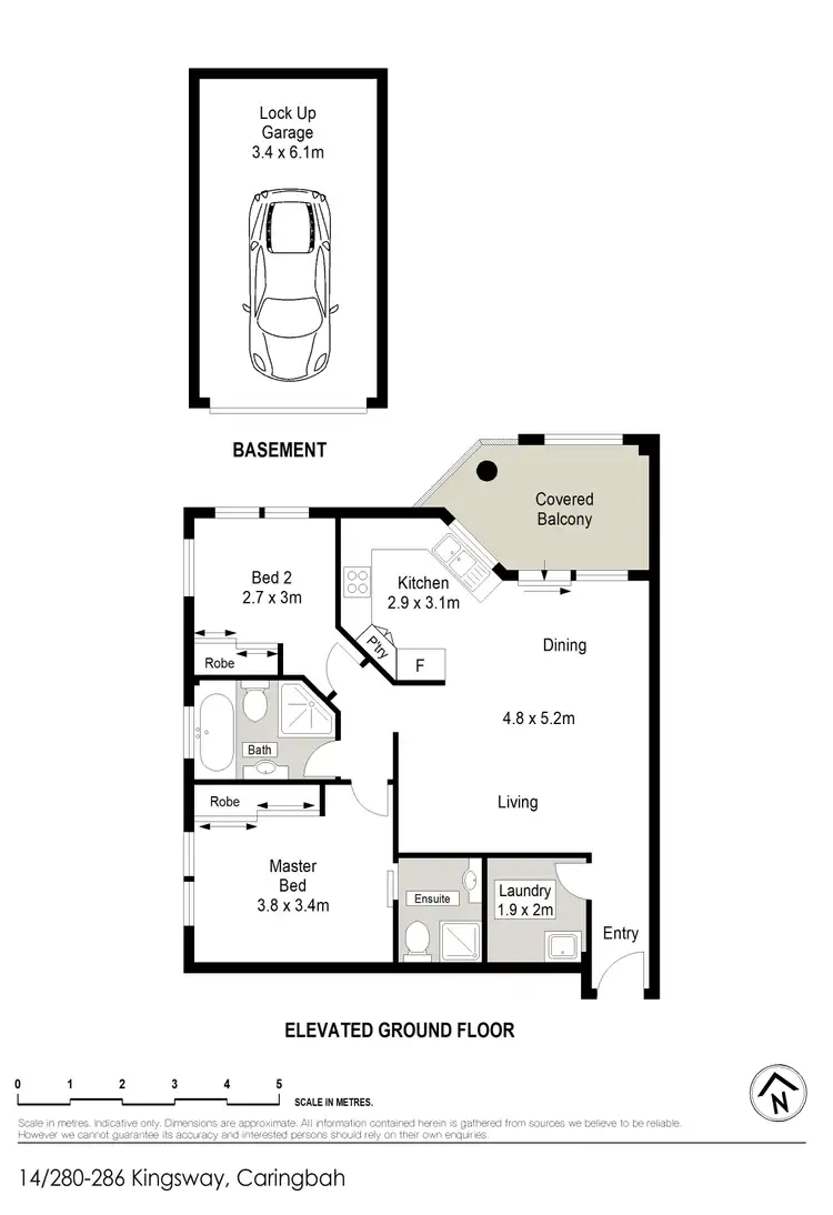 Floorplan of Homely apartment listing, 14/280-286 Kingsway, Caringbah NSW 2229