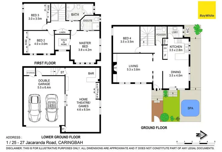 Floorplan of Homely townhouse listing, 1/25 - 27 Jacaranda Road, Caringbah NSW 2229