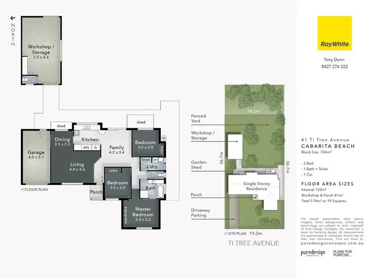 Floorplan of Homely house listing, 41 Ti Tree Avenue, Bogangar NSW 2488