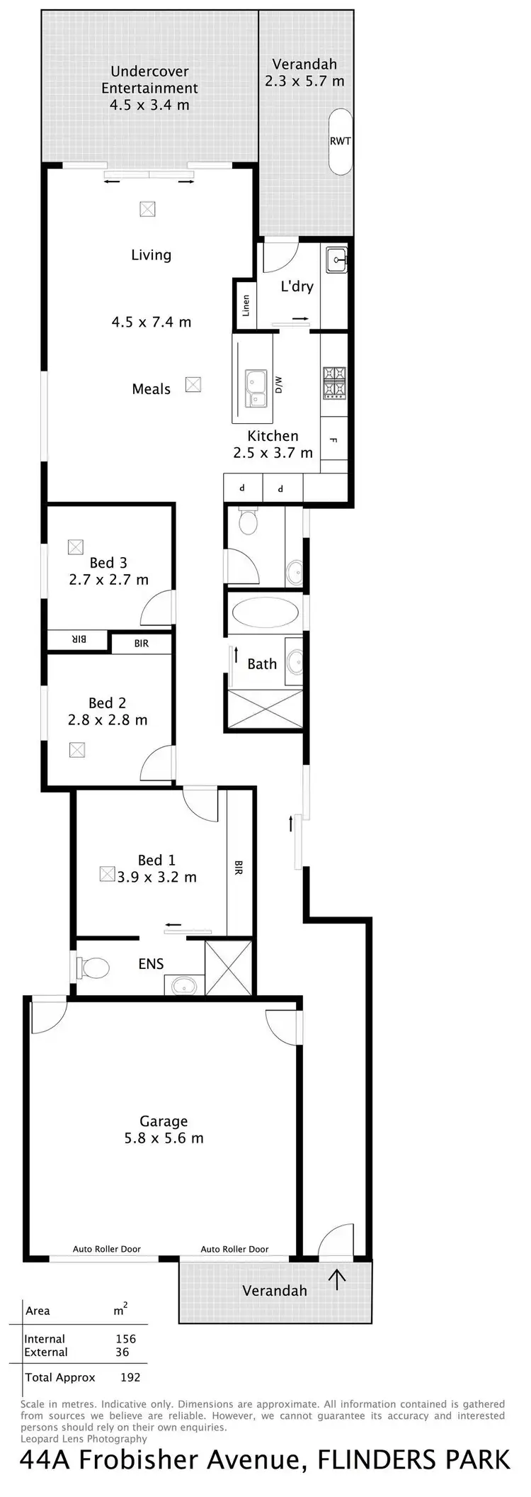 Floorplan of Homely house listing, 44a Frobisher Avenue, Flinders Park SA 5025