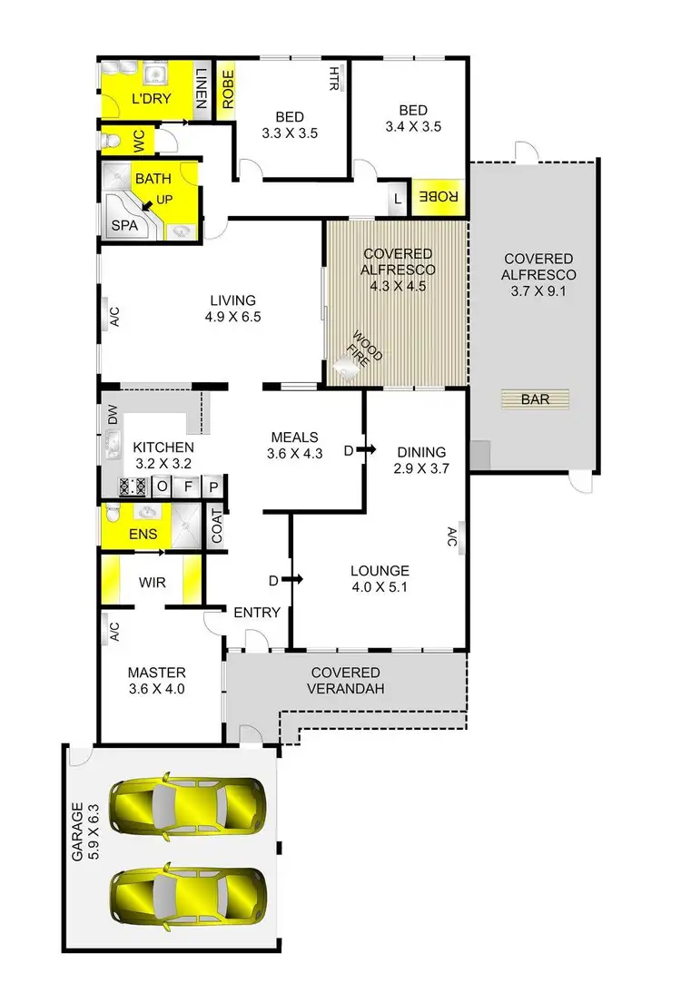 Floorplan of Homely house listing, 14 Teesdale Court, Lara VIC 3212