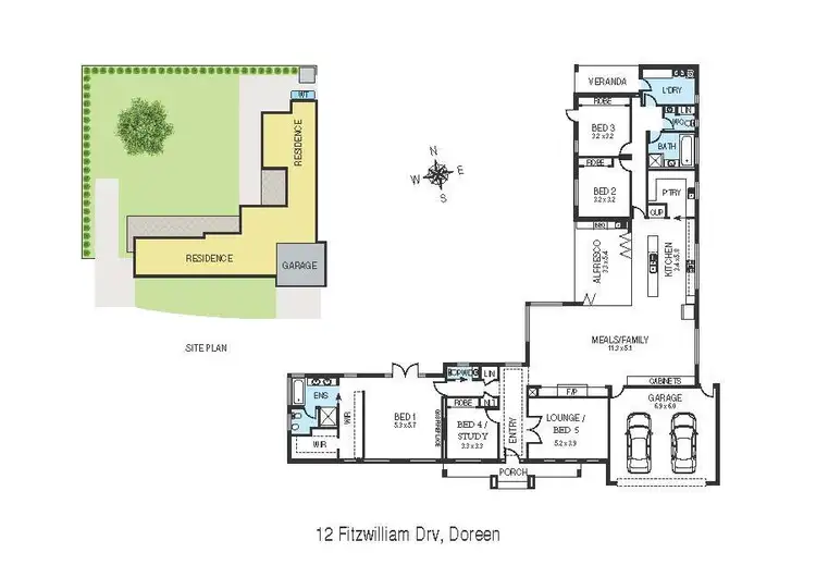 Floorplan of Homely house listing, 12 Fitzwilliam Drive, Doreen VIC 3754