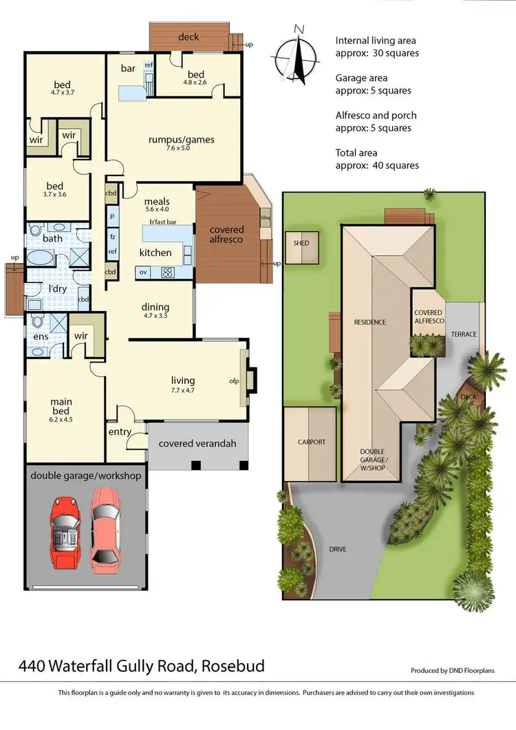 Floorplan of Homely house listing, 440 Waterfall Gully Road, Rosebud VIC 3939