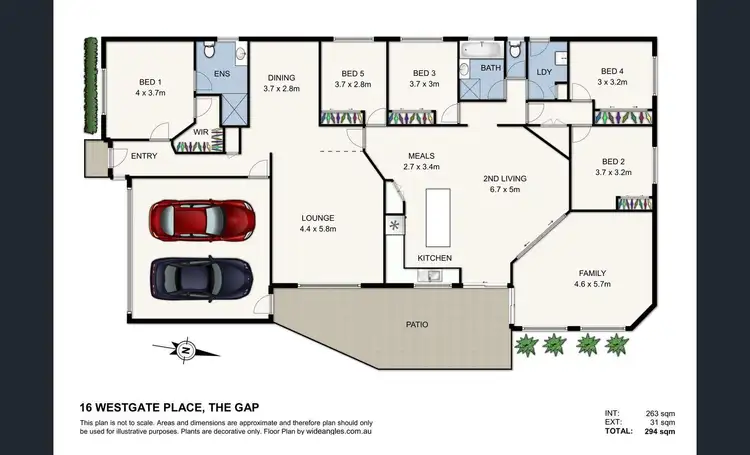 Floorplan of Homely house listing, 16 Westgate Place, The Gap QLD 4061