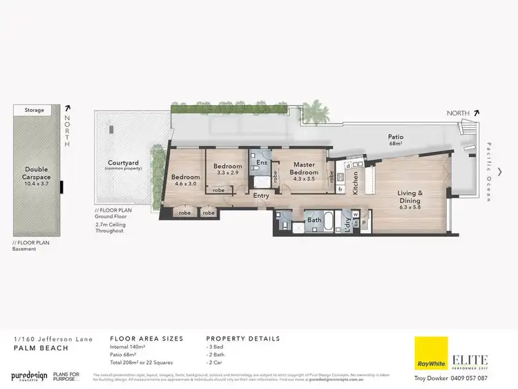 Floorplan of Homely apartment listing, 1/160 Jefferson Lane, Palm Beach QLD 4221