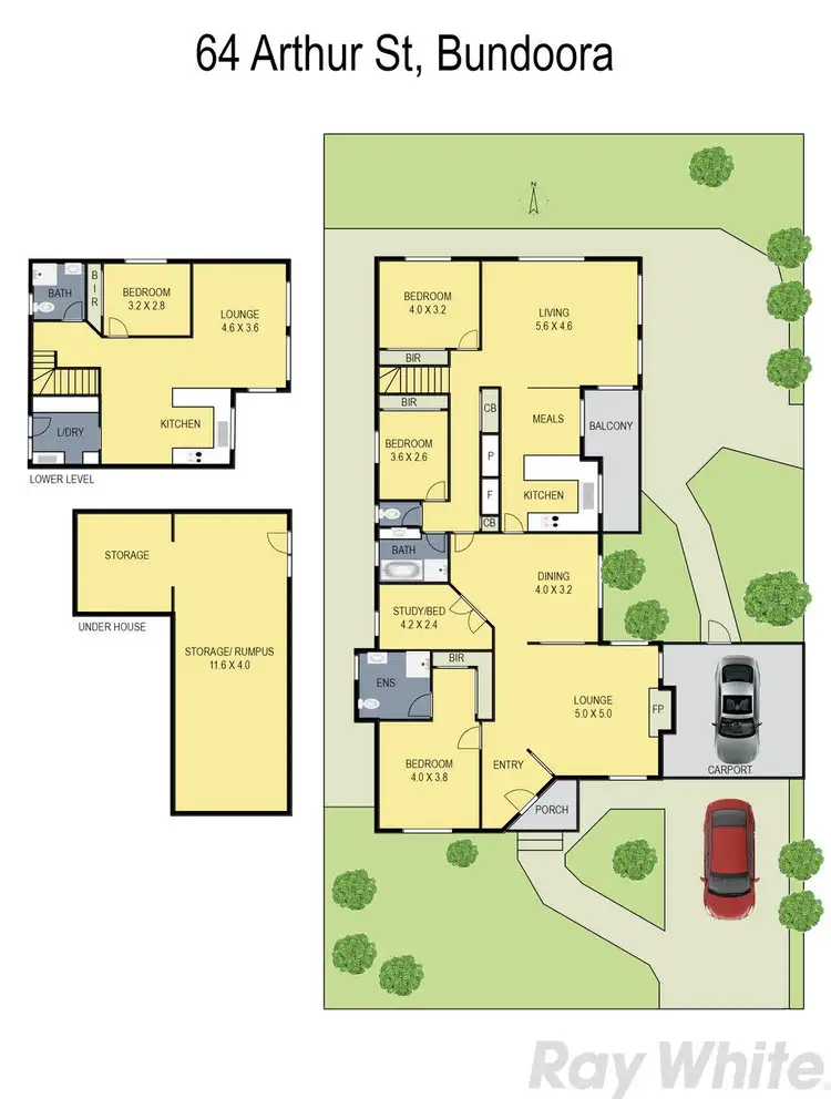 Floorplan of Homely house listing, 64 Arthur Street, Bundoora VIC 3083