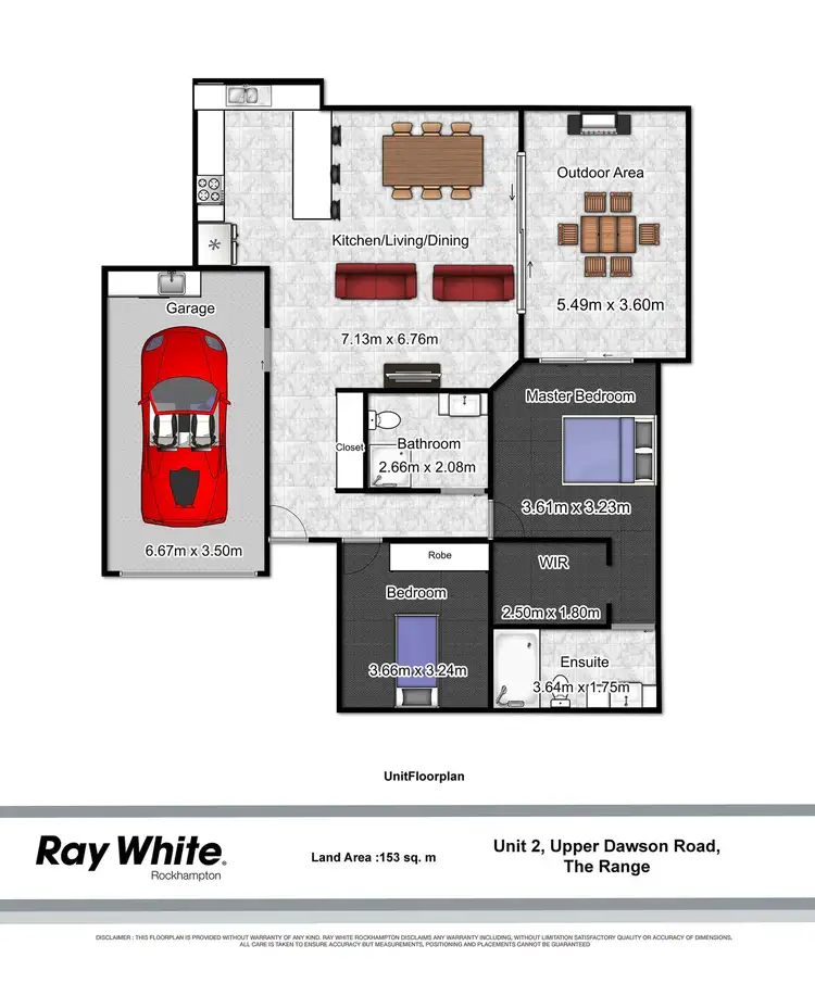 Floorplan of Homely unit listing, 2/200 Upper Dawson Road, The Range QLD 4700