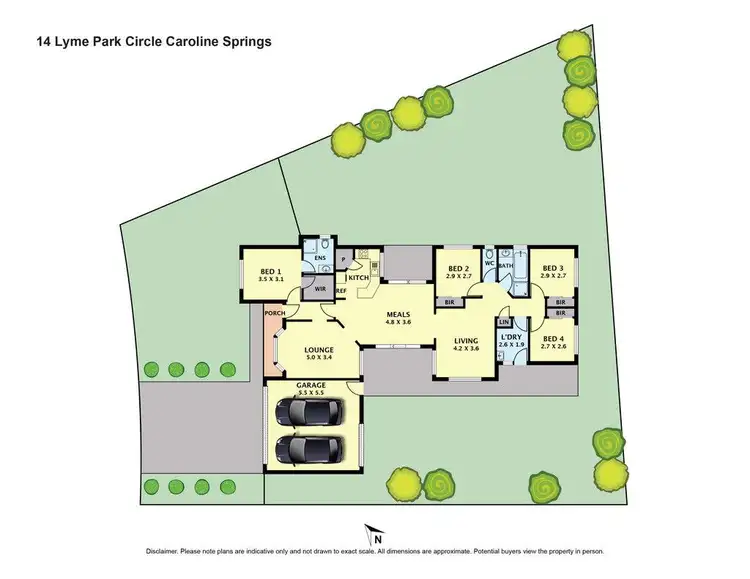 Floorplan of Homely house listing, 14 Lyme Park Circle, Caroline Springs VIC 3023