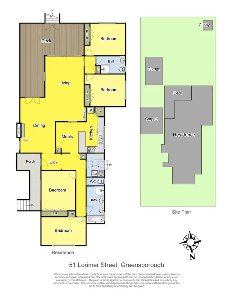 Floorplan of Homely house listing, 51 Lorimer Street, Greensborough VIC 3088