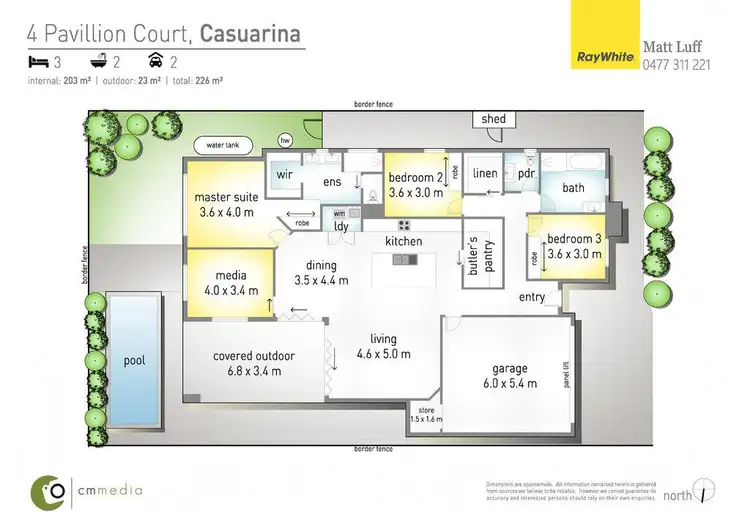 Floorplan of Homely house listing, 4 Pavilion Court, Casuarina NSW 2487