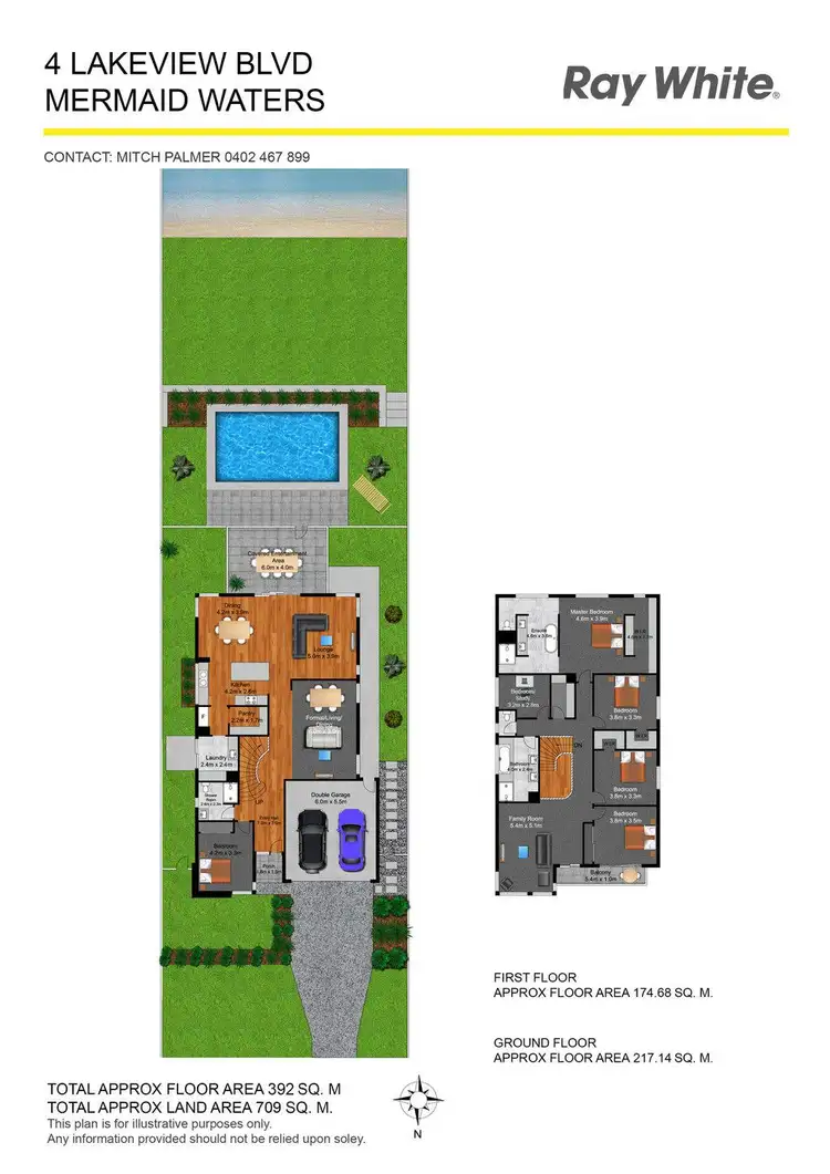 Floorplan of Homely house listing, 4 Lakeview Boulevard, Mermaid Waters QLD 4218