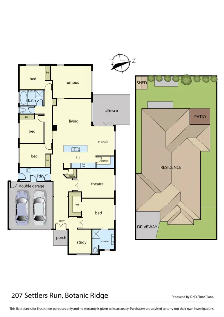 Floorplan of Homely house listing, 207 Settlers Run, Botanic Ridge VIC 3977