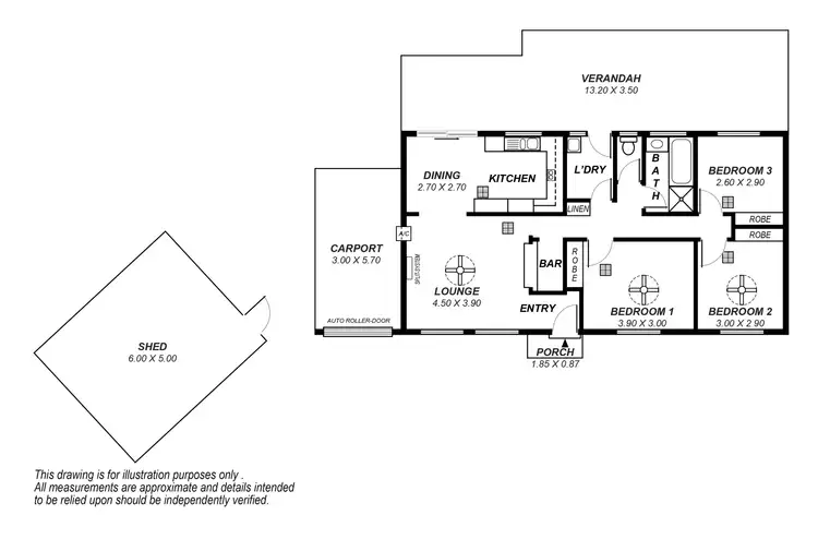Floorplan of Homely house listing, 4 Wakefield Crescent, Redwood Park SA 5097