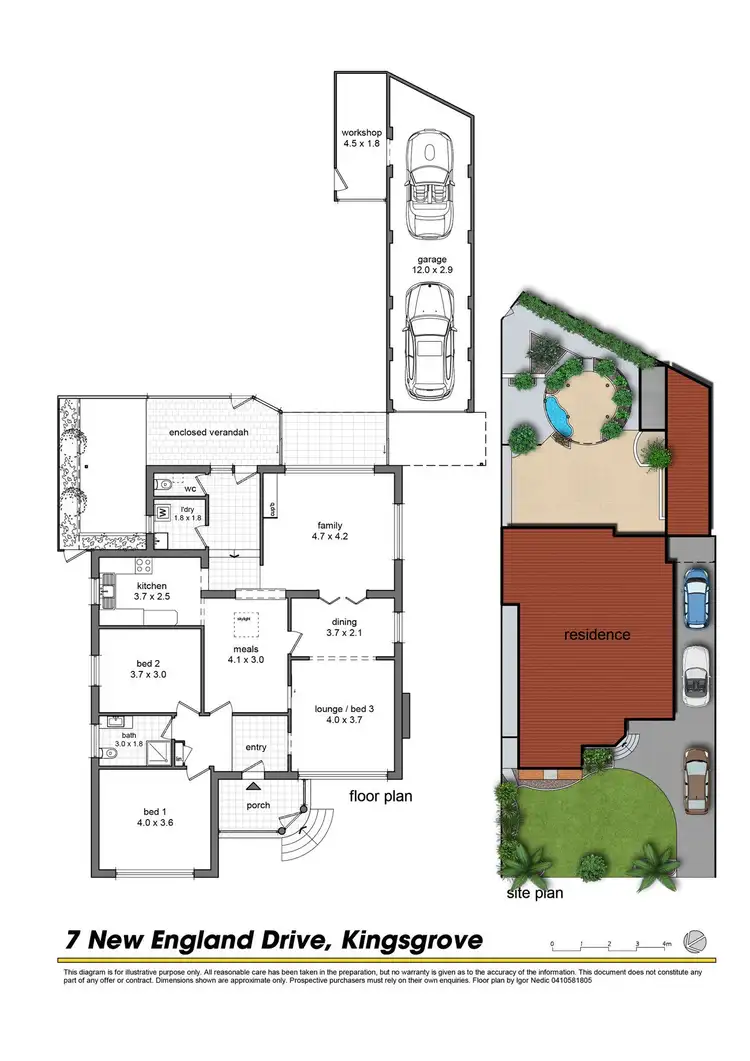 Floorplan of Homely house listing, 7 New England Drive, Kingsgrove NSW 2208