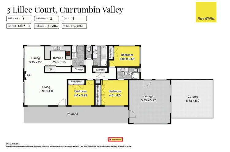 Floorplan of Homely house listing, 3 Lillee Court, Currumbin Valley QLD 4223