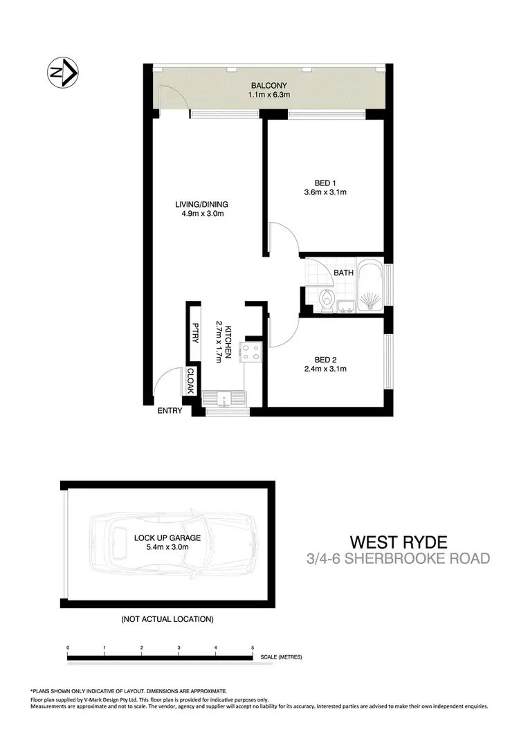 Floorplan of Homely apartment listing, 3/4-6 Sherbrooke Road, West Ryde NSW 2114