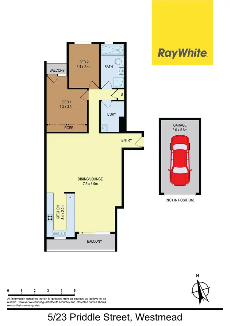 Floorplan of Homely unit listing, 5/23-25 Priddle Street, Westmead NSW 2145