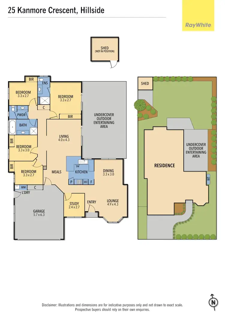 Floorplan of Homely house listing, 25 Kanmore Crescent, Hillside VIC 3037