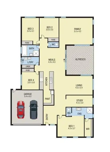 Floorplan of Homely house listing, 4 Mombassa Drive, Wollert VIC 3750