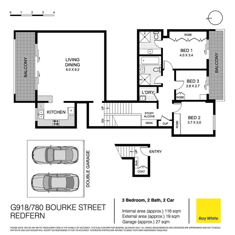 Floorplan of Homely apartment listing, 918G/780 Bourke Street, Redfern NSW 2016