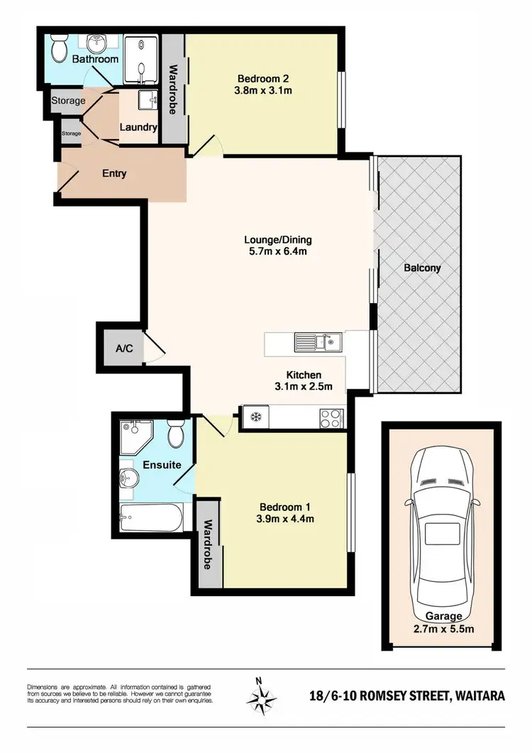 Floorplan of Homely unit listing, 18/6-10 Romsey Street, Waitara NSW 2077