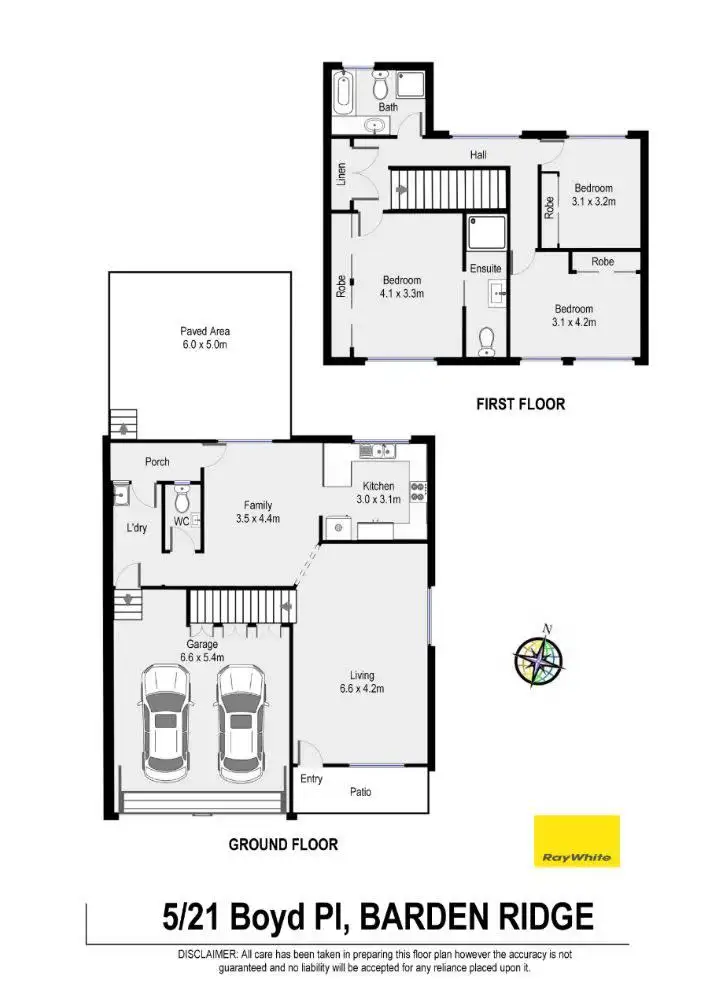 Floorplan of Homely townhouse listing, 5/21 Boyd Place, Barden Ridge NSW 2234
