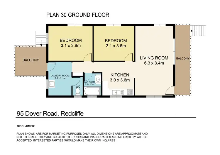 Floorplan of Homely house listing, 95 Dover Road, Redcliffe QLD 4020