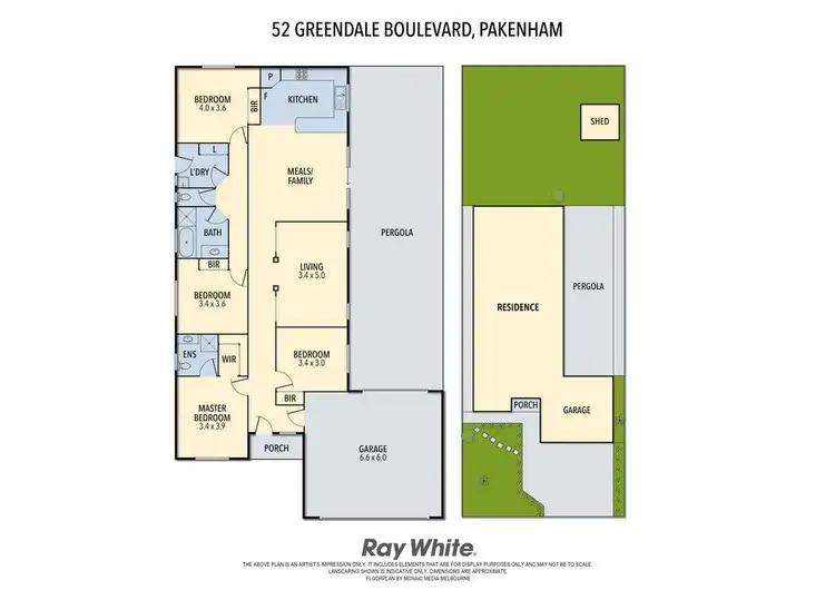 Floorplan of Homely house listing, 52 Greendale Boulevard, Pakenham VIC 3810