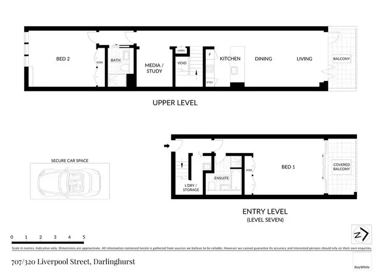Floorplan of Homely unit listing, 707/320 Liverpool Street, Darlinghurst NSW 2010