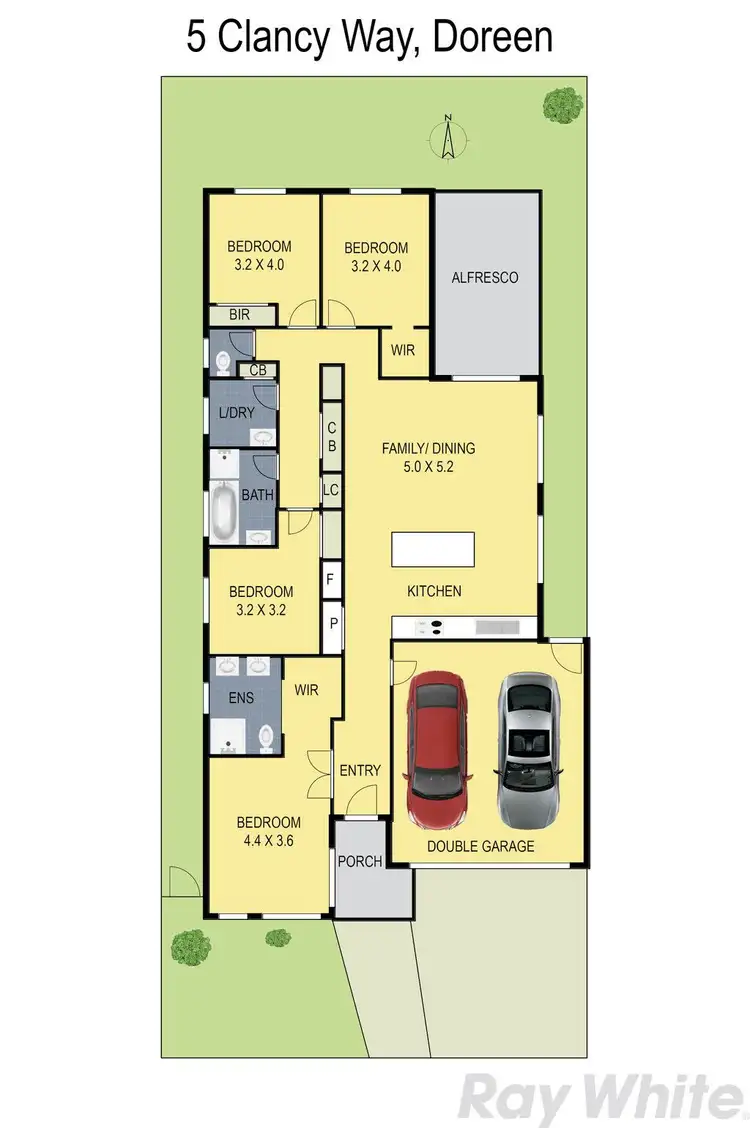 Floorplan of Homely house listing, 5 Clancy Way, Doreen VIC 3754