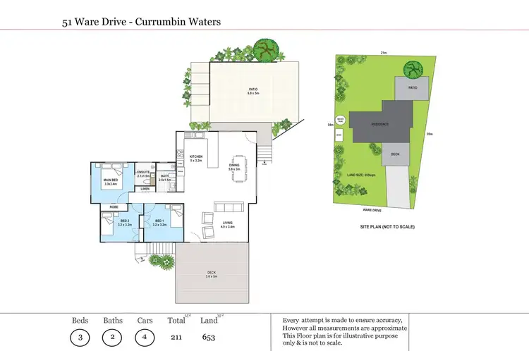 Floorplan of Homely house listing, 51 Ware Drive, Currumbin Waters QLD 4223