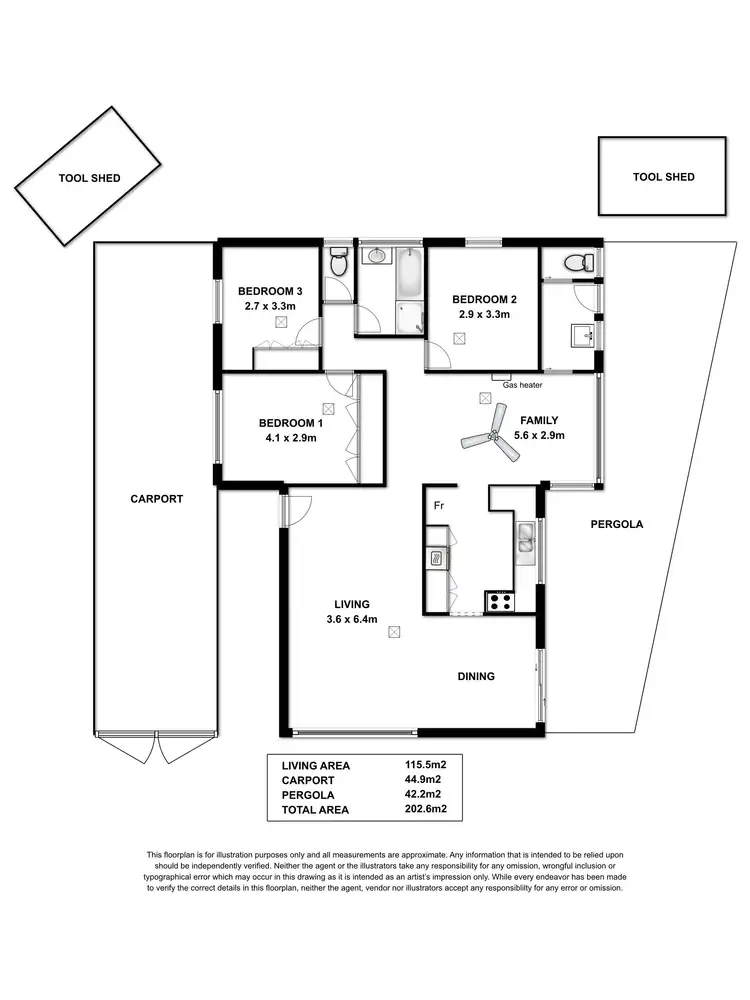 Floorplan of Homely house listing, 26 Amberly Drive, Happy Valley SA 5159