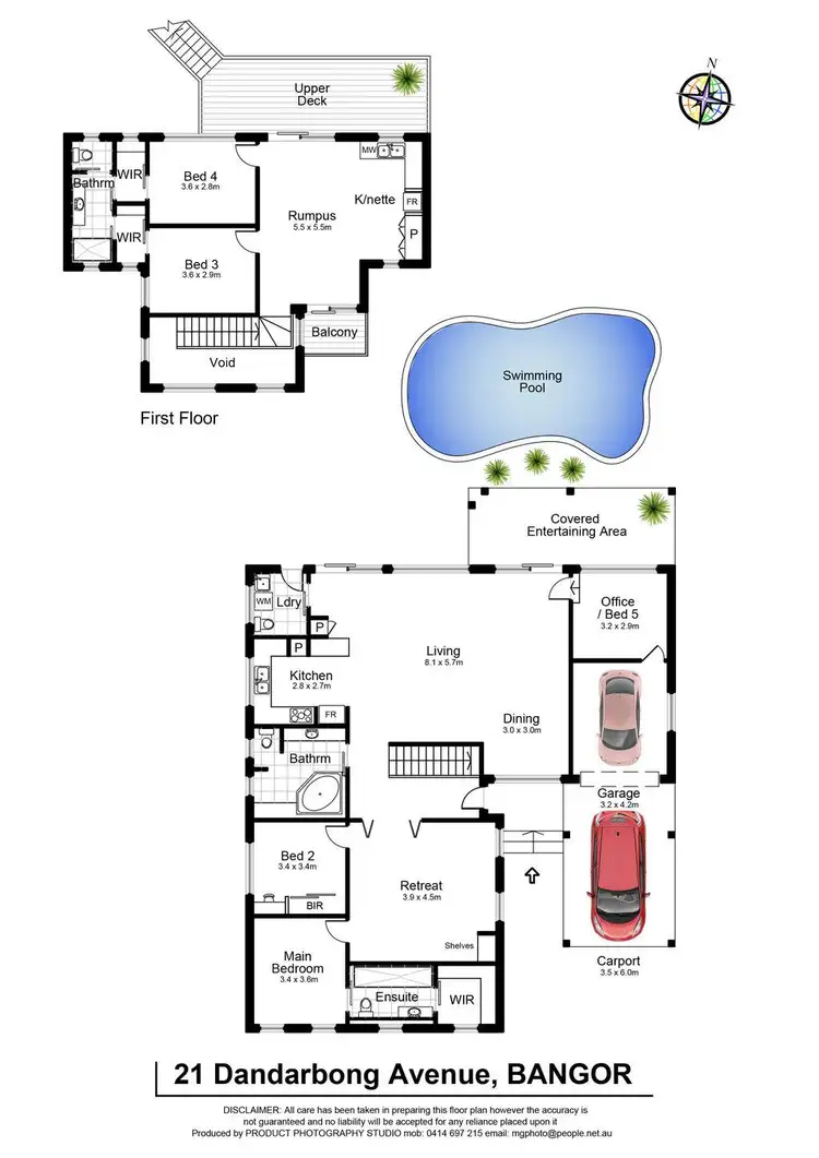 Floorplan of Homely house listing, 21 Dandarbong Avenue, Bangor NSW 2234