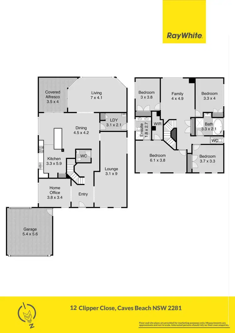 Floorplan of Homely house listing, 12 Clipper Close, Caves Beach NSW 2281