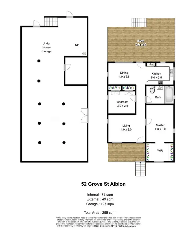 Floorplan of Homely house listing, 52 Grove Street, Albion QLD 4010