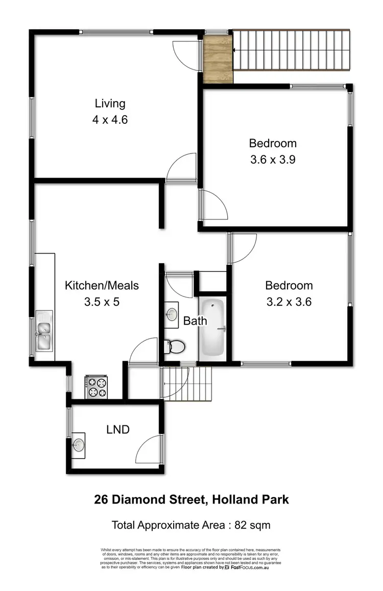 Floorplan of Homely house listing, 26 Diamond Street, Holland Park QLD 4121