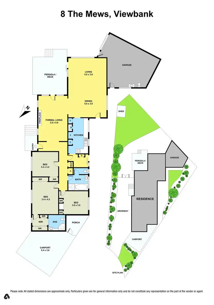 Floorplan of Homely house listing, 8 The Mews, Viewbank VIC 3084