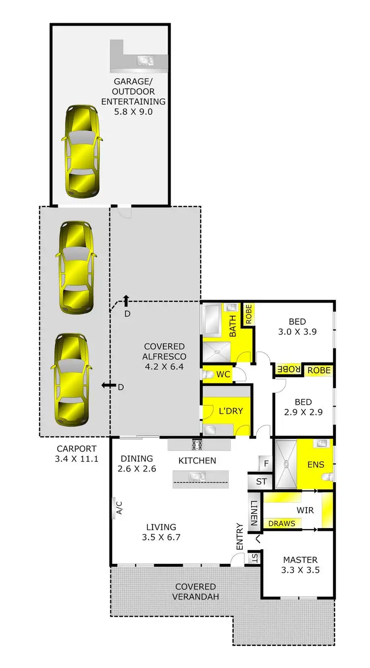 Floorplan of Homely house listing, 14 Sandalwood Court, Grovedale VIC 3216