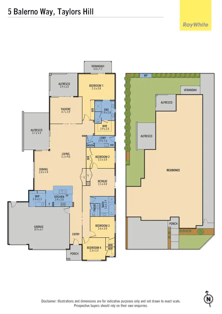 Floorplan of Homely house listing, 5 Balerno Way, Taylors Hill VIC 3037
