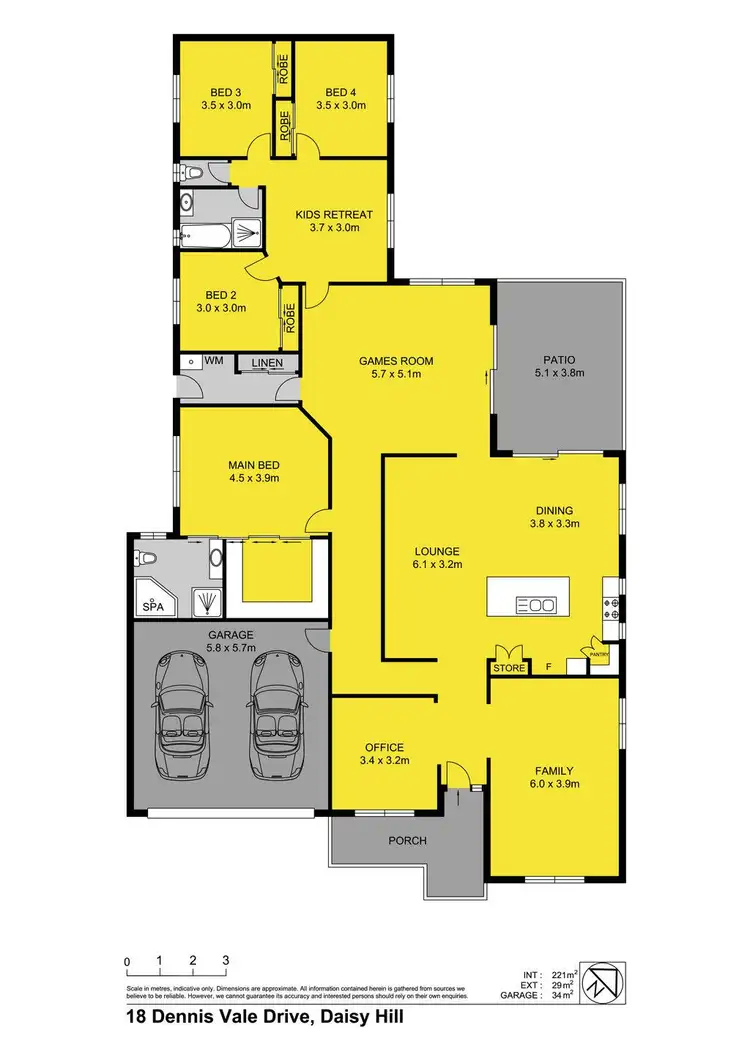 Floorplan of Homely house listing, 18 Dennis Vale Drive, Daisy Hill QLD 4127