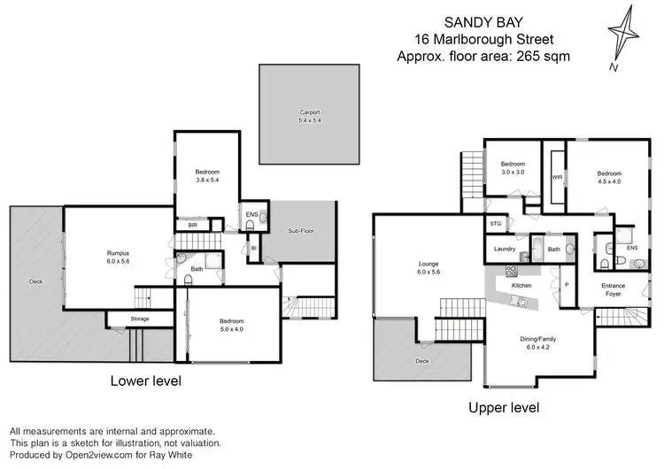 Floorplan of Homely house listing, 16 Marlborough Street, Sandy Bay TAS 7005