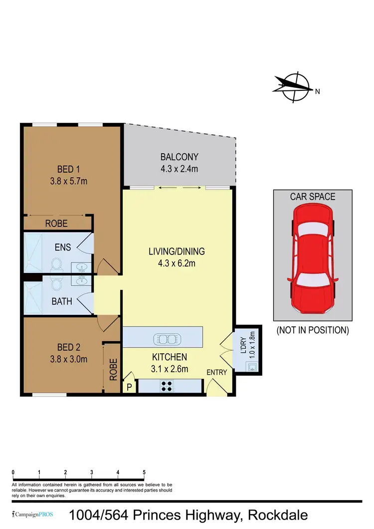 Floorplan of Homely apartment listing, 1004/564 Princes Highway, Rockdale NSW 2216