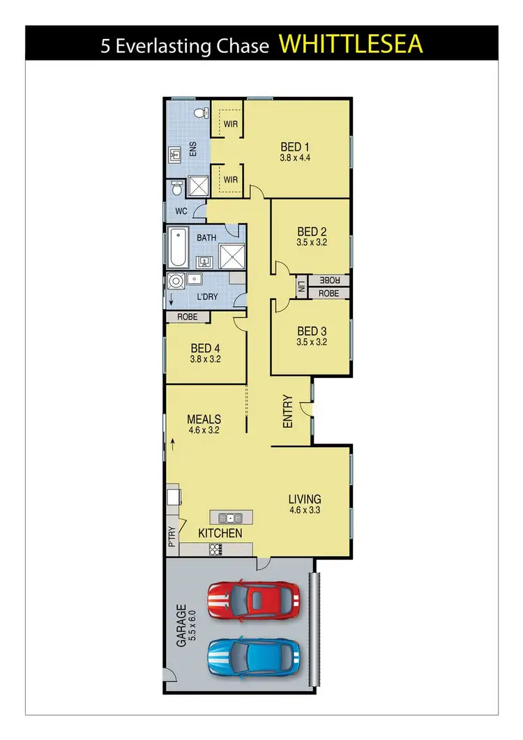 Floorplan of Homely house listing, 5 Everlasting Chase, Whittlesea VIC 3757