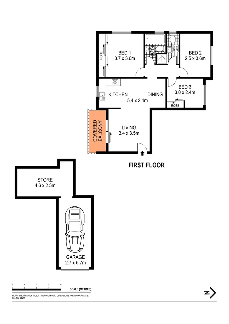 Floorplan of Homely apartment listing, 4/37 Jauncey Place, Hillsdale NSW 2036