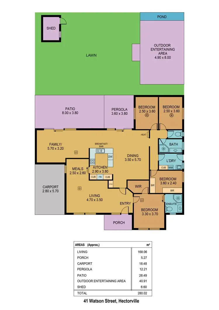 Floorplan of Homely house listing, 41 Watson Street, Hectorville SA 5073