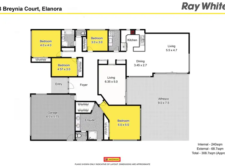 Floorplan of Homely house listing, 8 Breynia Court, Elanora QLD 4221
