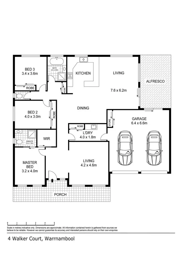 Floorplan of Homely house listing, 4 Walker Court, Warrnambool VIC 3280