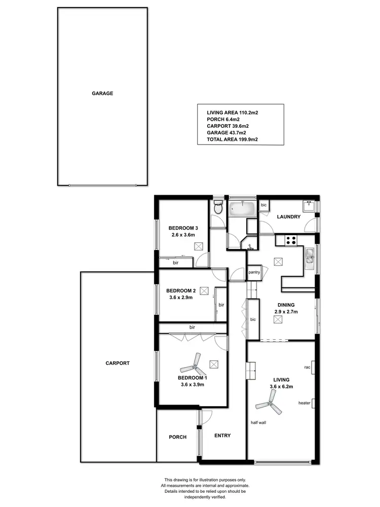 Floorplan of Homely house listing, 4 Powers Avenue, Morphett Vale SA 5162