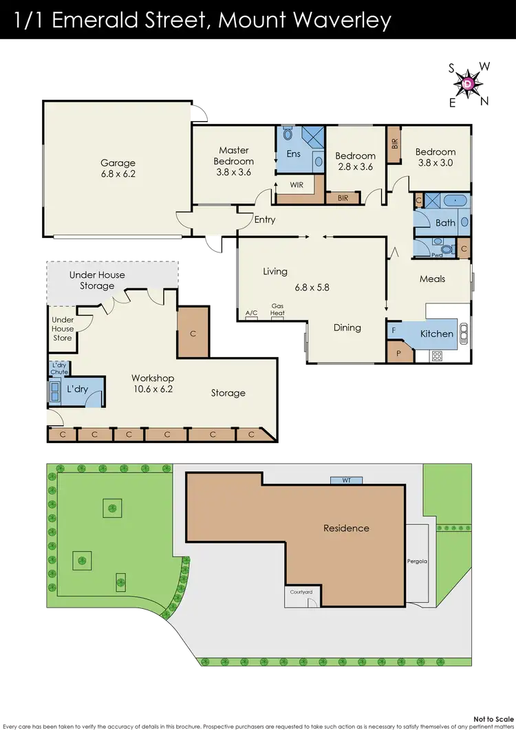 Floorplan of Homely house listing, 1/1 Emerald Street, Mount Waverley VIC 3149