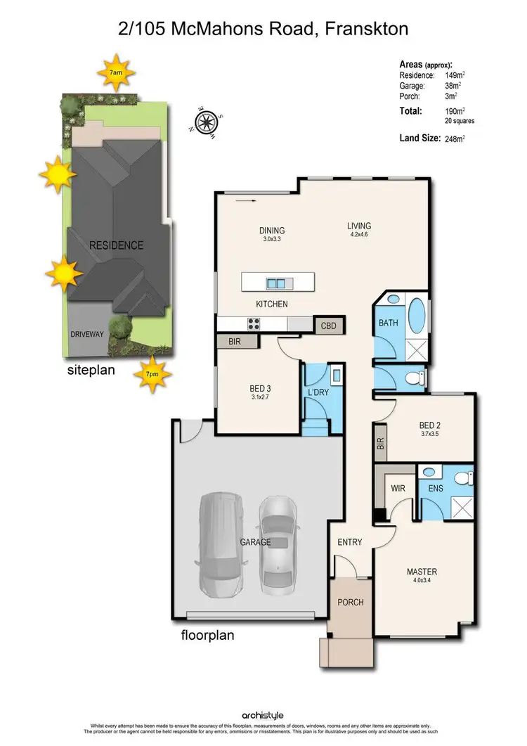 Floorplan of Homely unit listing, 2/105 McMahons Road, Frankston VIC 3199